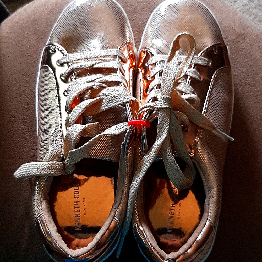Kenneth Cole Gold-tone sneakers